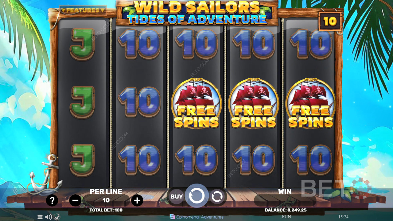Wild Sailors - Tides of Adventure Recensione di BETO Slots