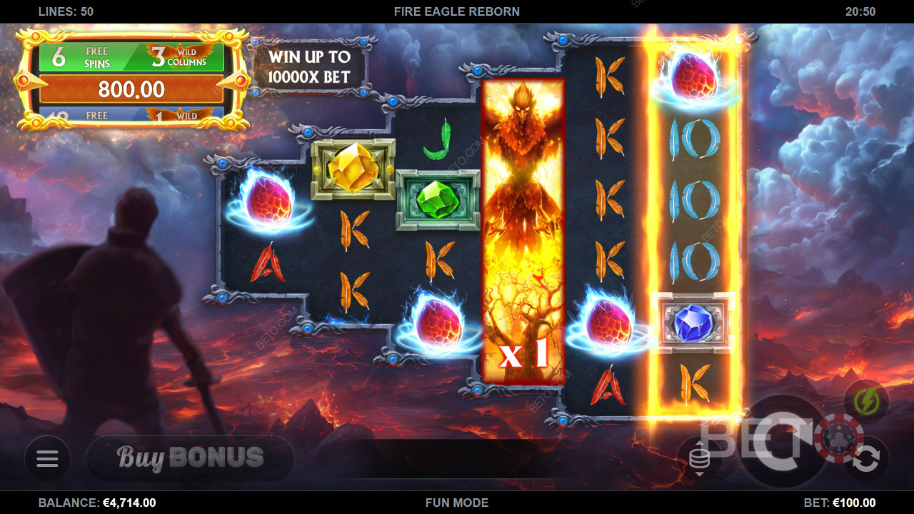 Recensione di Fire Eagle Reborn da parte di BETO Slots