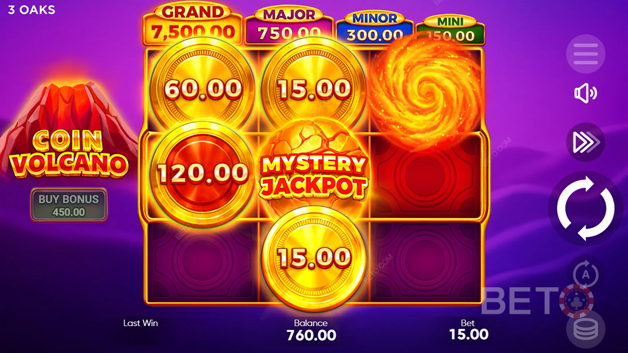 Vinci 2.551x la tua puntata nella slot online Coin Volcano!