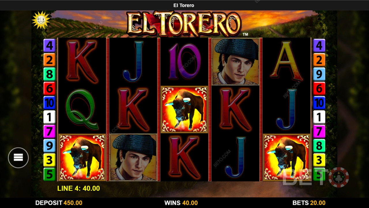 Le caratteristiche dei bonus spiegate in El Torero da Reel Time Gaming