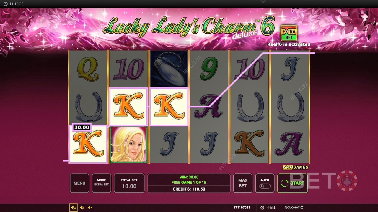 Vinci 12.804x la tua puntata nella Video Slot Lucky Lady