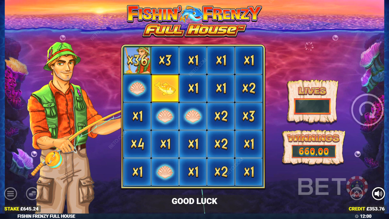 Vinci 1.300x la tua puntata nella slot online Fishin