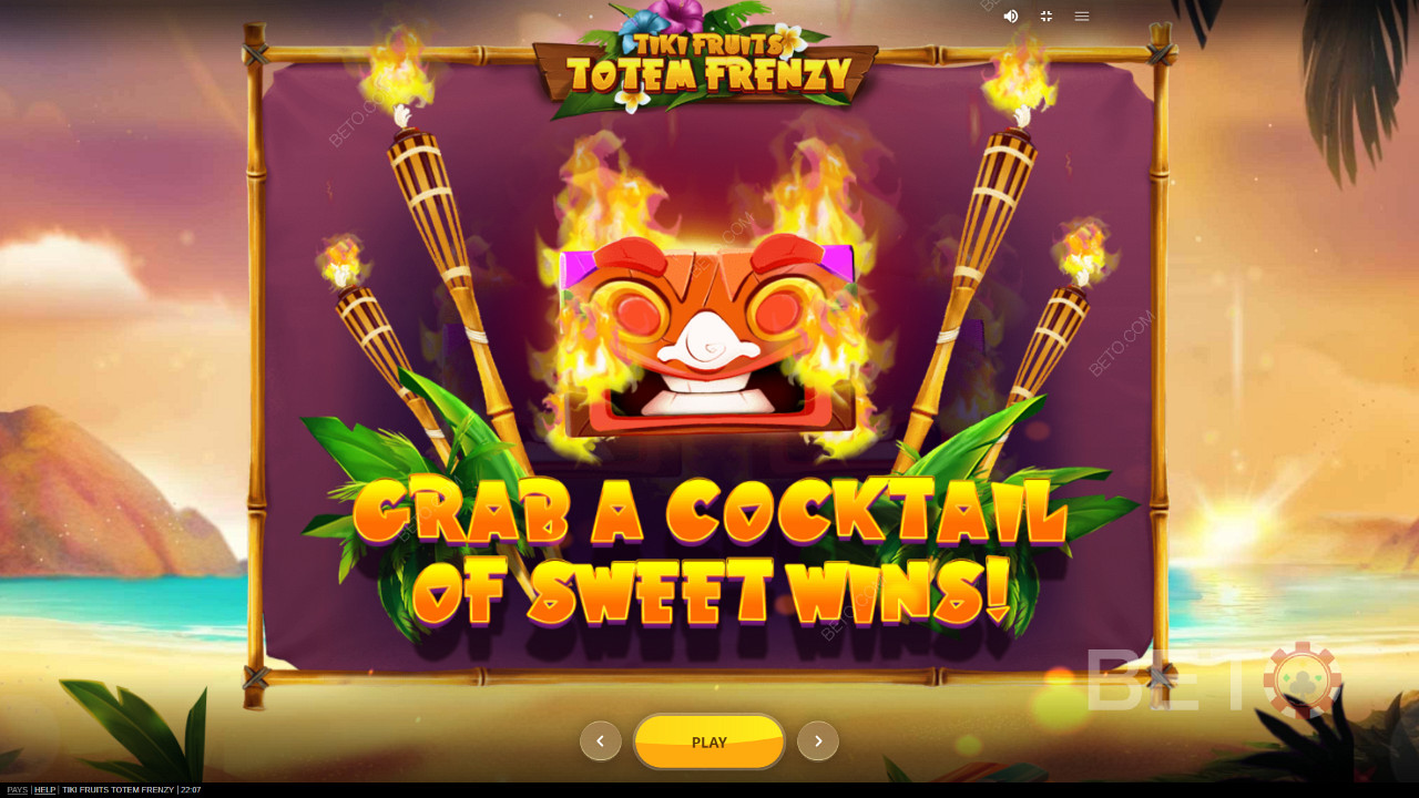 Godetevi il potere dei Tiki Mask Wilds nella slot online Tiki Fruits Totem Frenzy