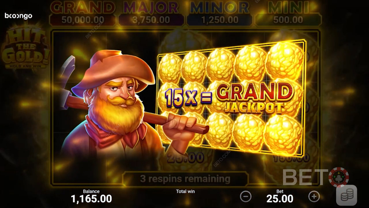 I giocatori possono aggiudicarsi 4 diversi premi del Jackpot durante il round del Gioco bonus