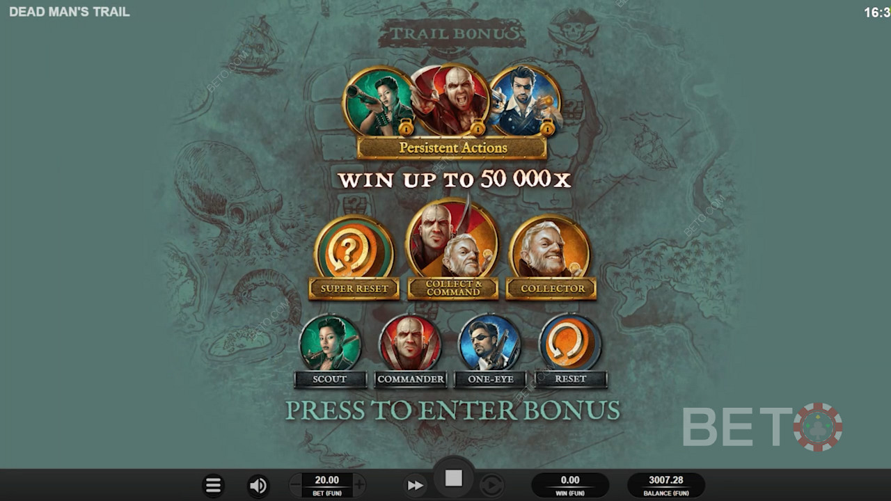 Goditi il Trail Bonus più potente con 11 modificatori nella slot Dead Man
