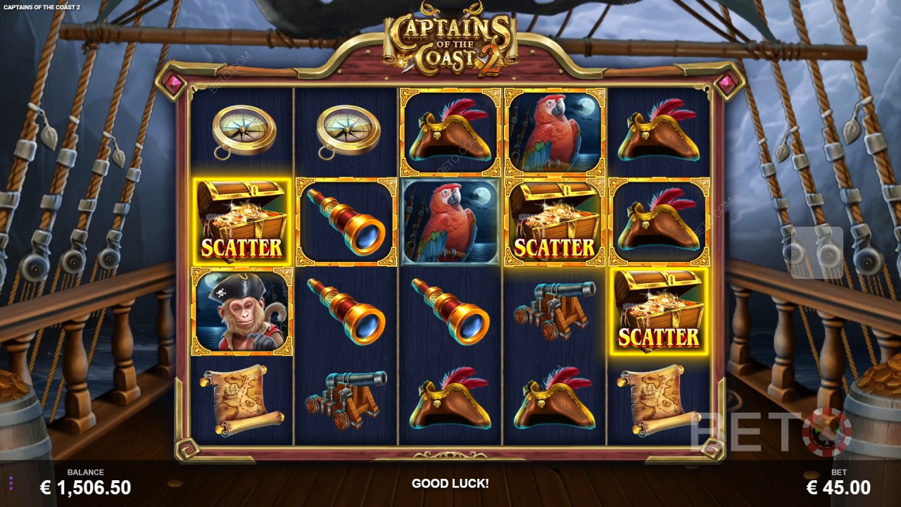 Captains of the Coast 2 Recensione di BETO Slots