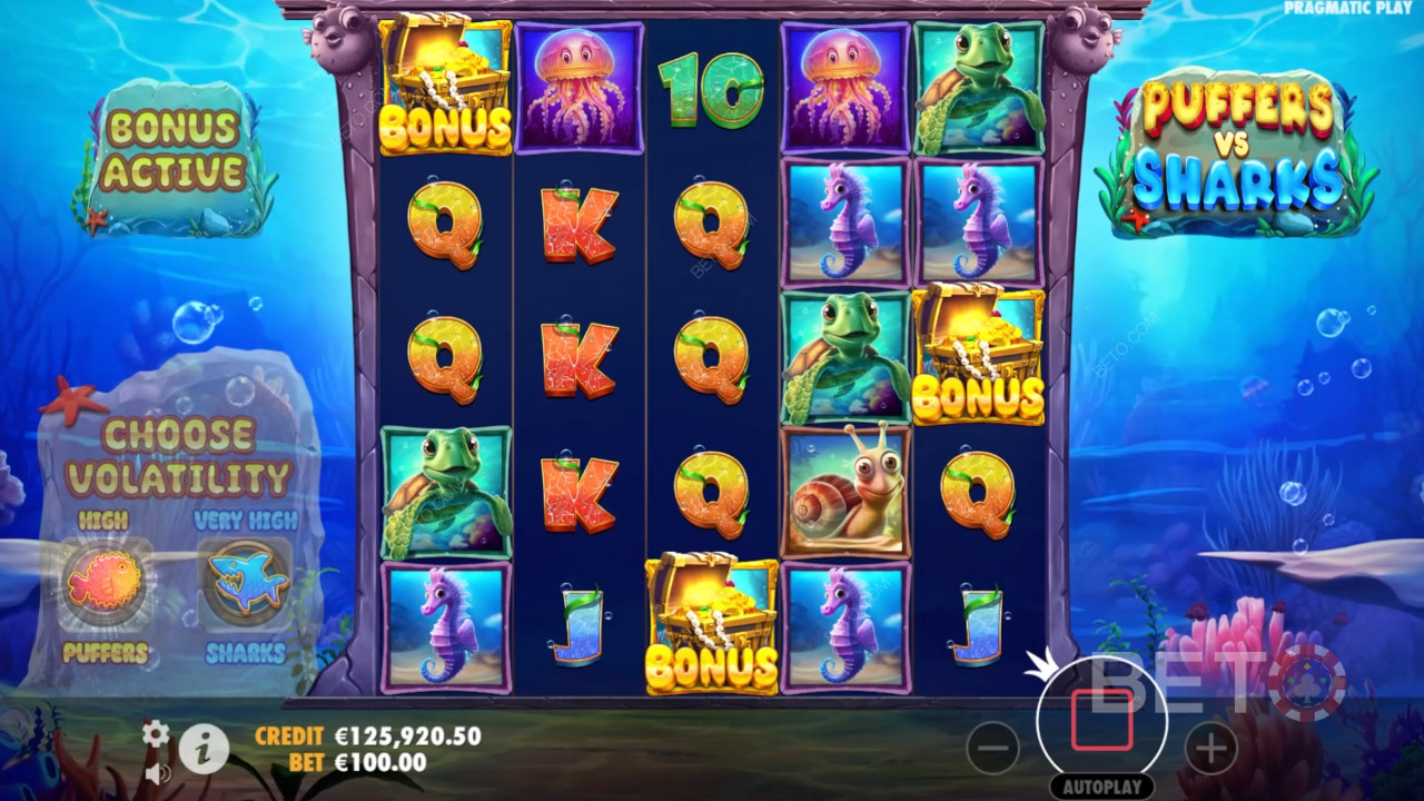 Puffers Vs Sharks Recensione di BETO Slots