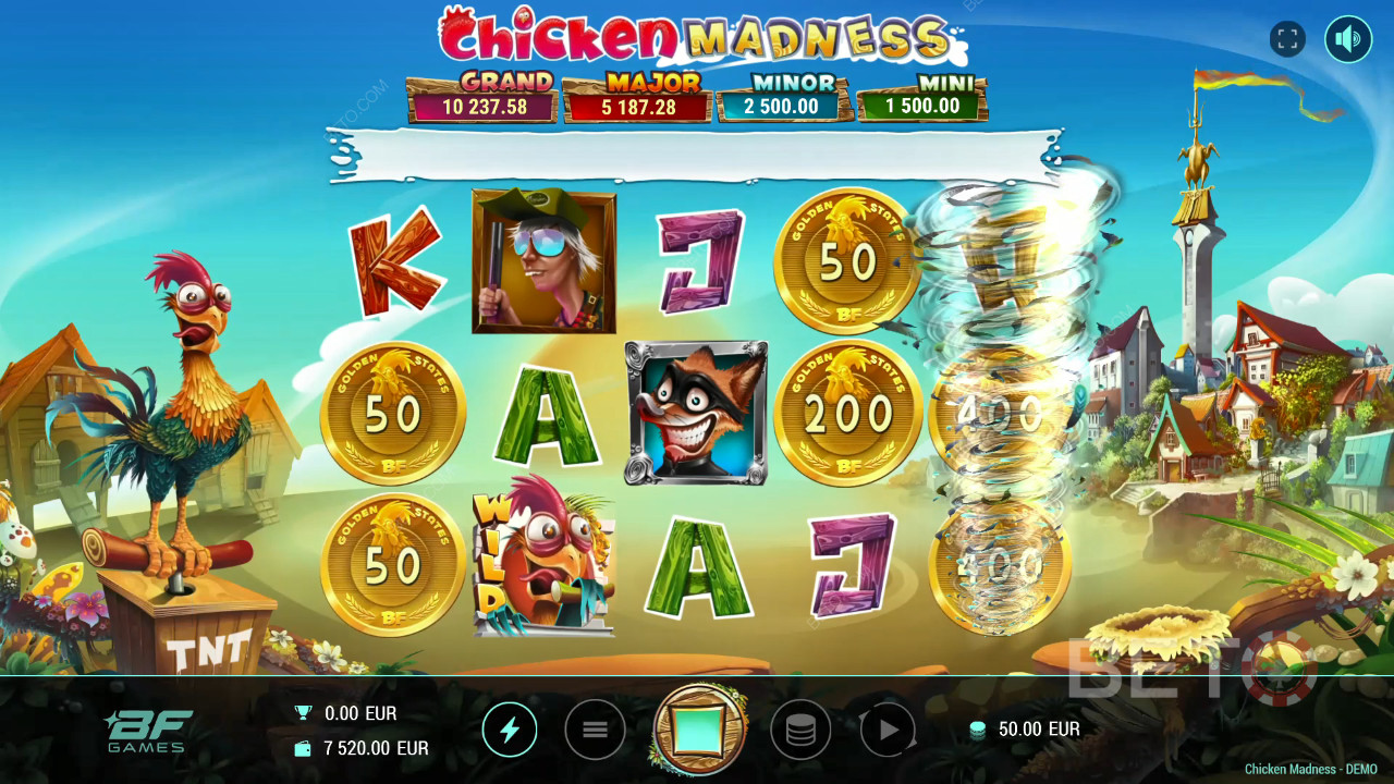 La recensione di Chicken Madness da parte di BETO Slots