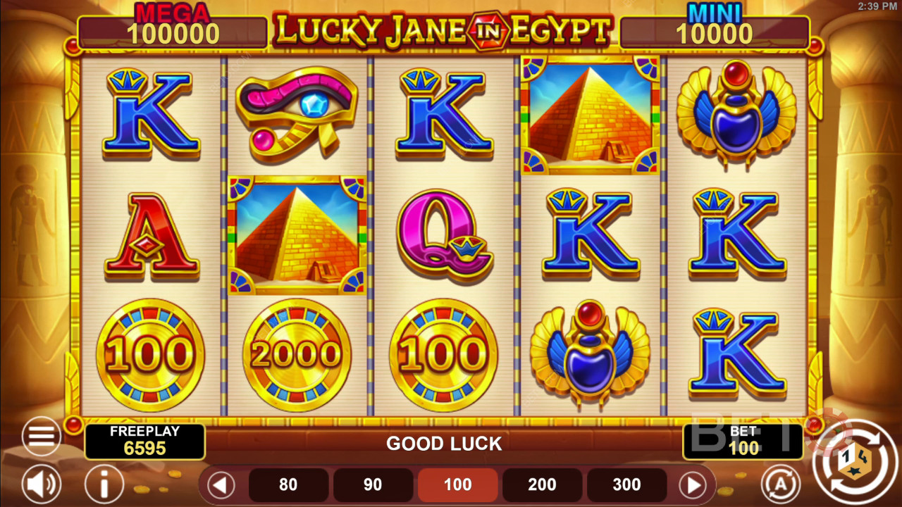 Lucky Jane in Egypt Hold & Win Recensione di BETO Slots