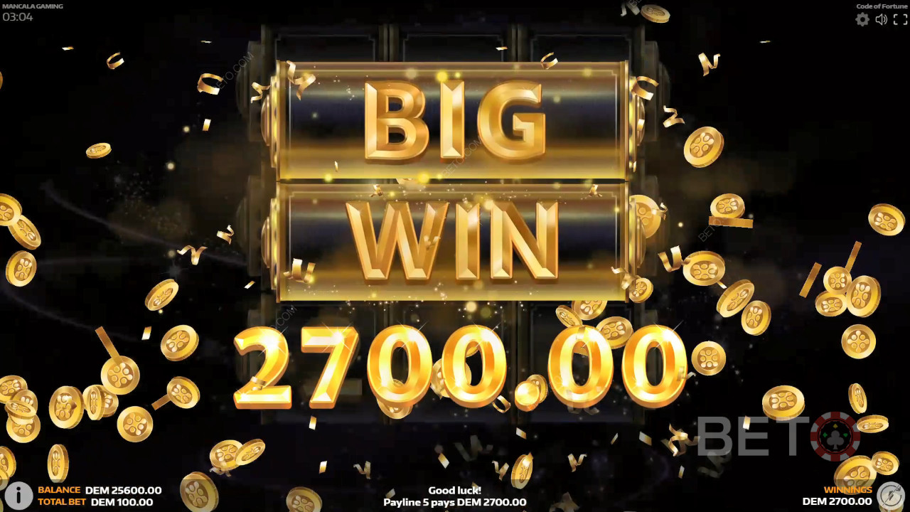 Vinci 999x la tua puntata nella slot Code of Fortune!
