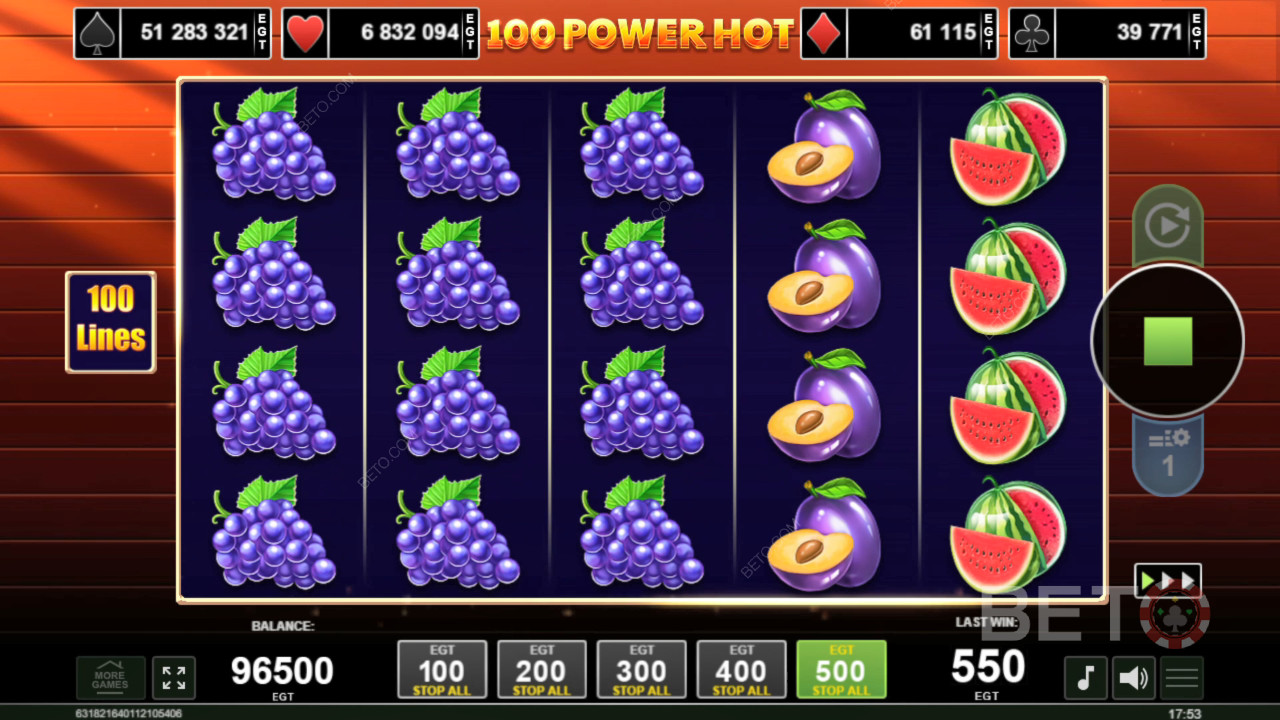 100 Power Hot Recensione di BETO Slots