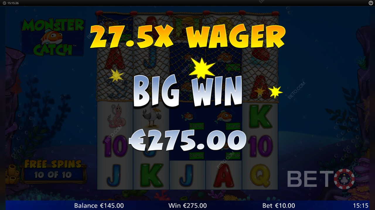Vinci 736x la tua puntata nella slot Monster Catch!
