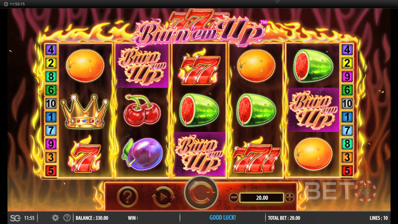 777 Burn' Em Up Gioco Gratuito