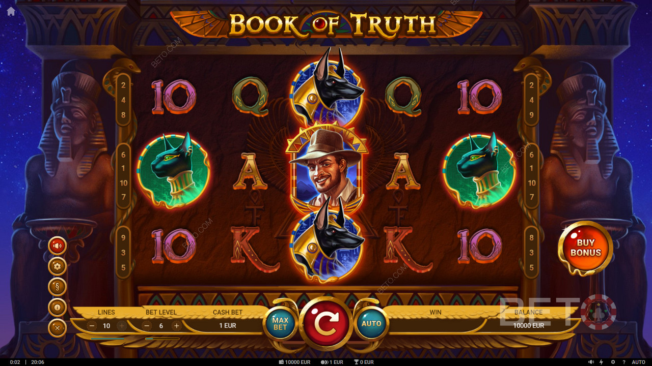 Book of Truth video slot con due tipi di Free Spins con simboli espandibili