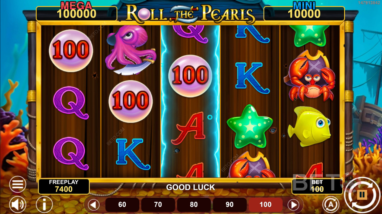 Roll The Pearls Hold & Win Recensione di BETO Slots