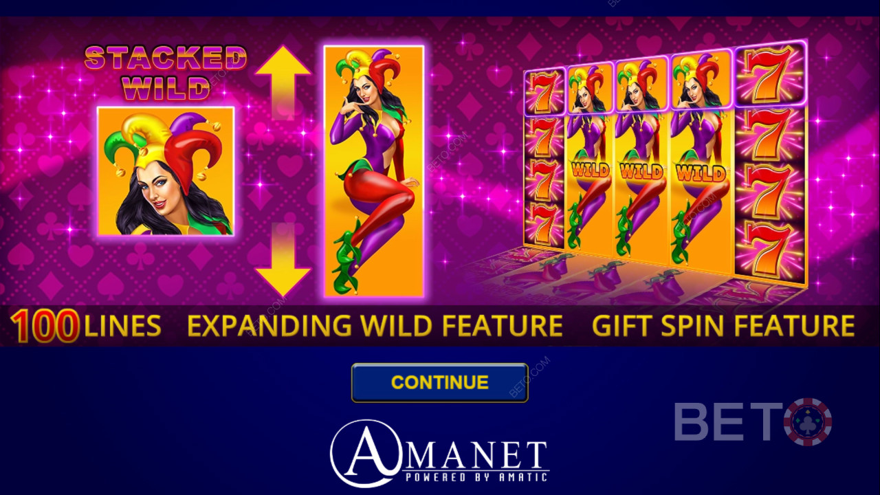 Vinci 11.666x la tua puntata nella slot Lucky Joker 100 Extra Gifts!