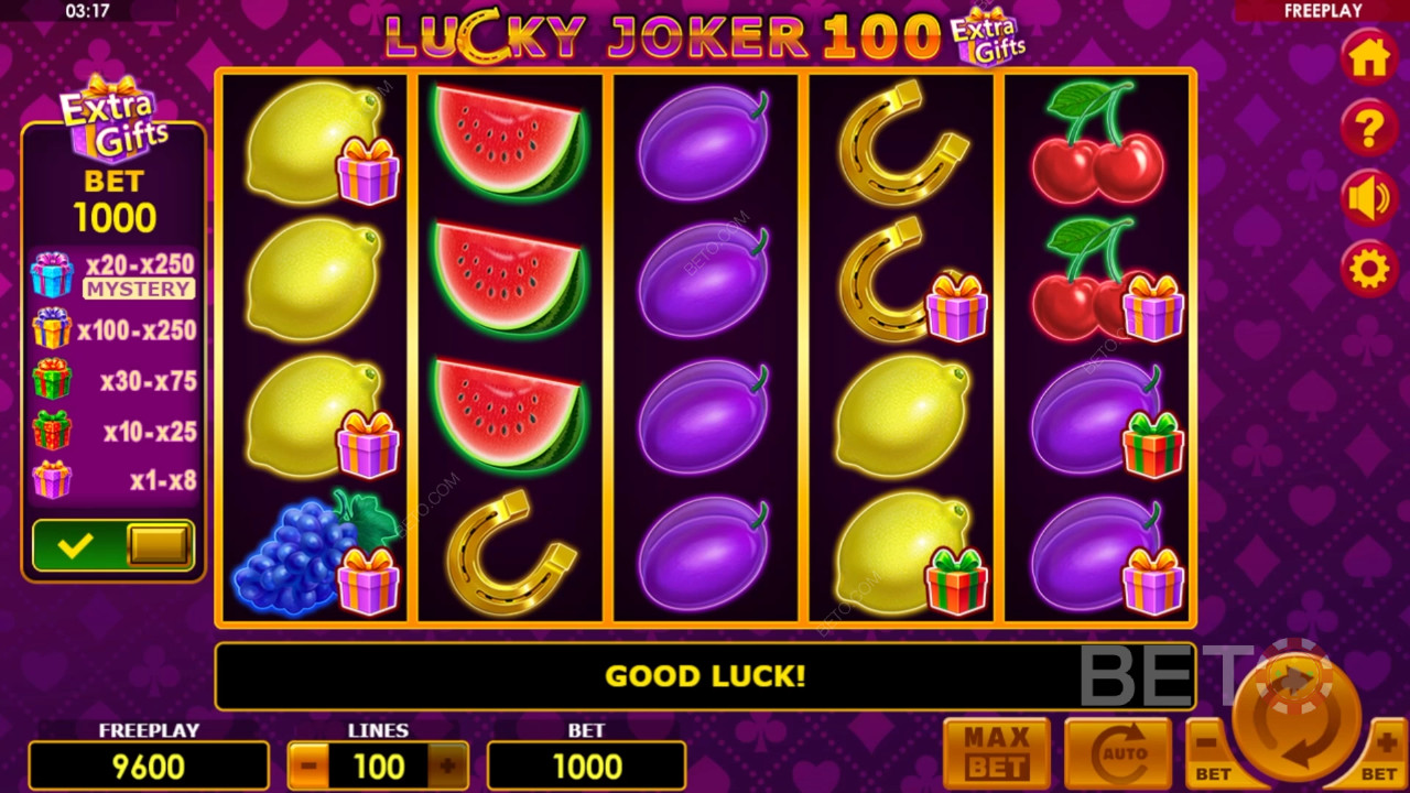 Lucky Joker 100 Extra Gifts Recensione di BETO Slots