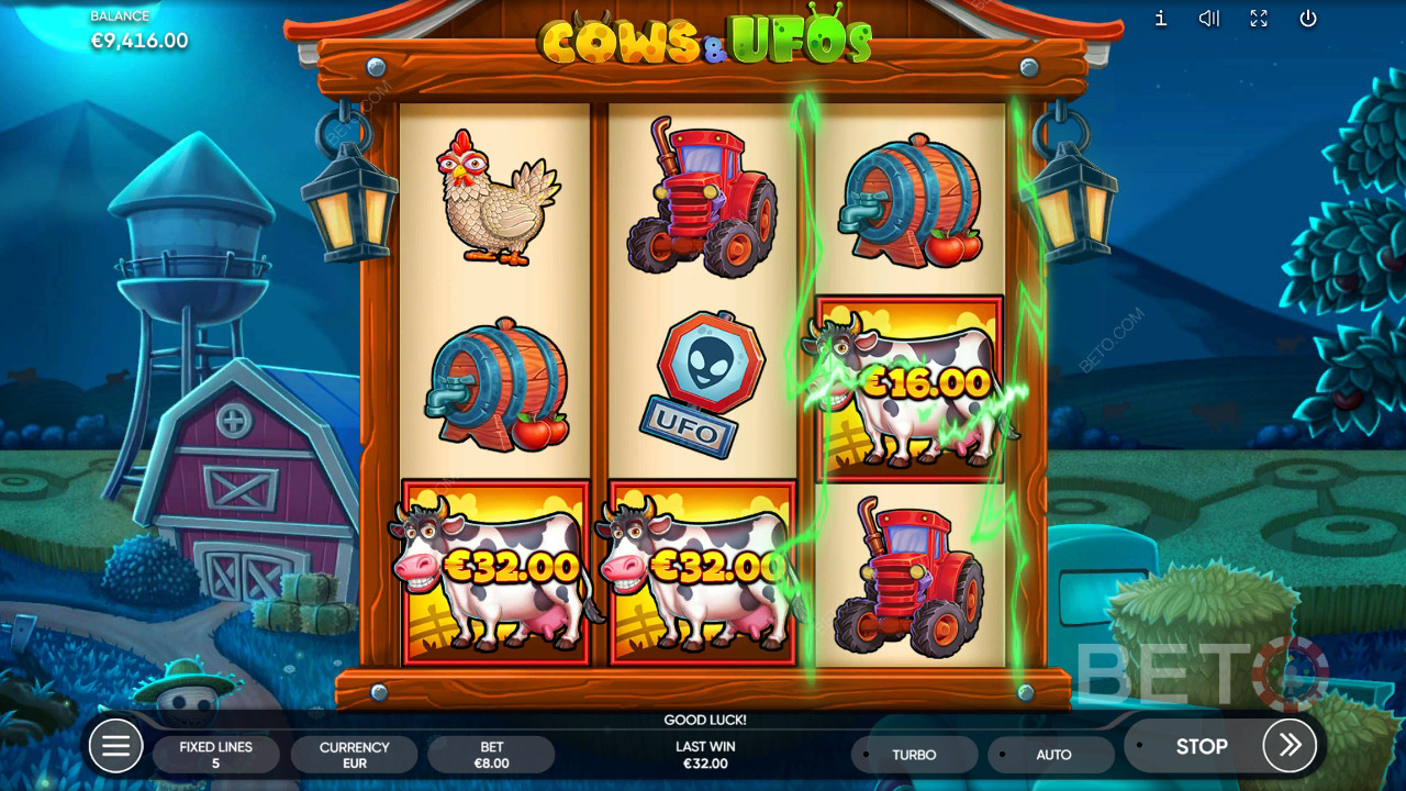 Cows & UFOs Recensione di BETO Slots