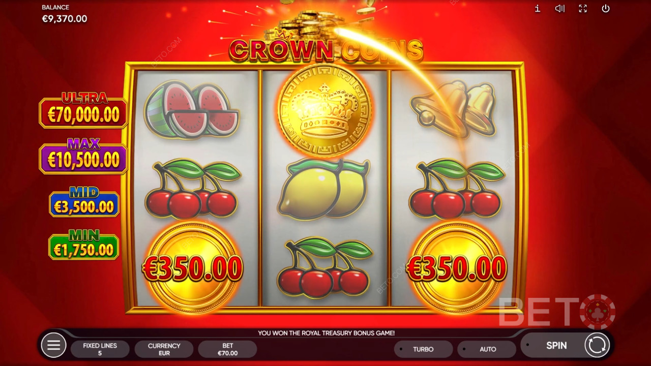 Recensione di Crown Coins da parte di BETO Slots