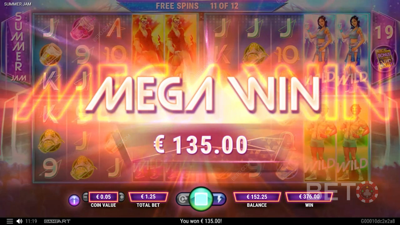 Godetevi le enormi vincite con i Free Spins della slot machine Summer Jam