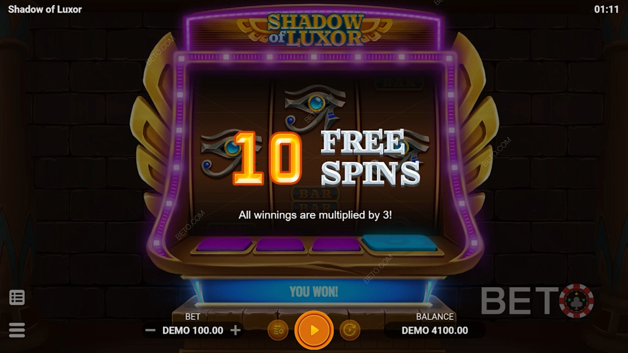 Ricchi giri gratuiti nella slot machine classica Shadow of Luxor