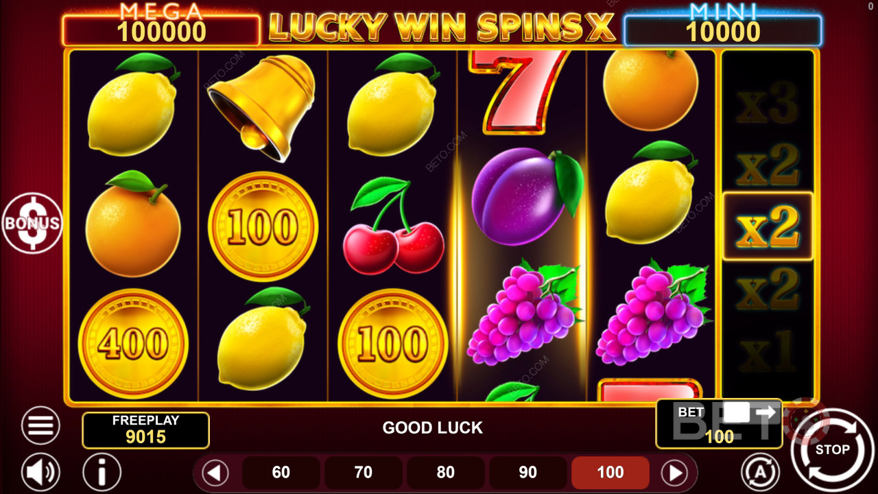 Lucky Win Spins X Recensione di BETO Slots