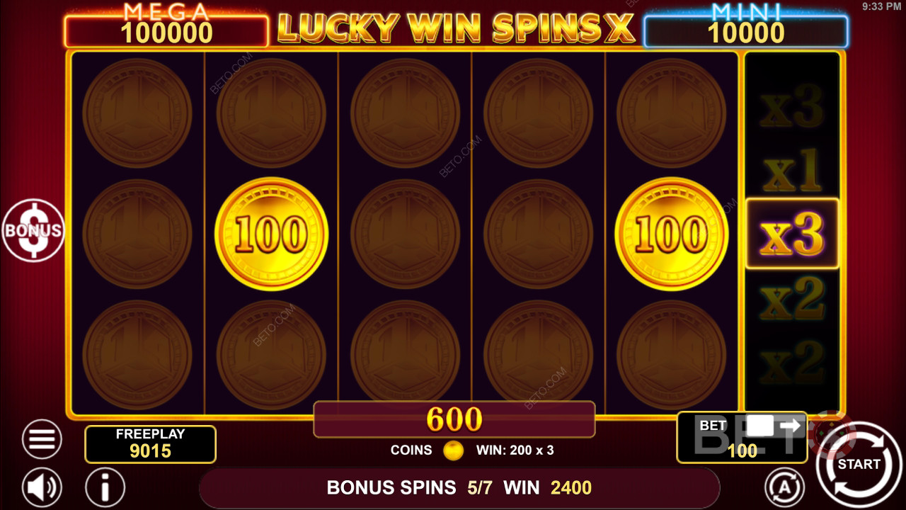 Come giocare a Lucky Win Spins X di 1spin4win