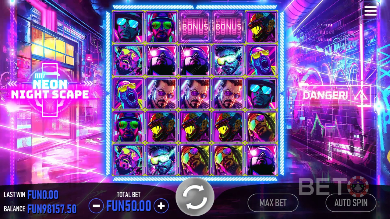 Recensione di Neon Night Scape da BETO Slots