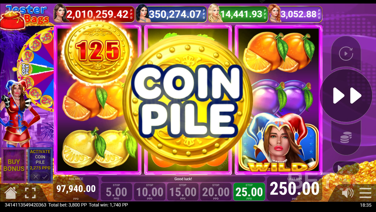 Jester Bags Recensione di BETO Slots