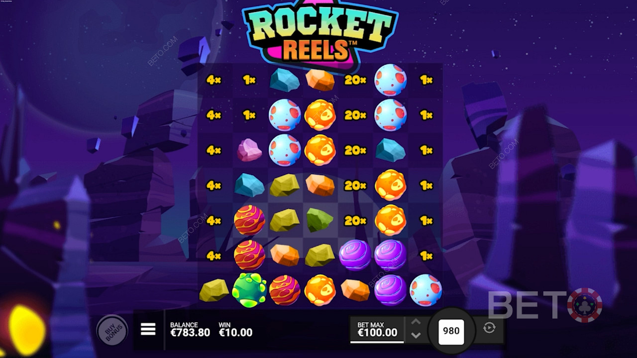 Salite su un razzo e vincete premi fino a 10.000x con la slot Rocket Reels.