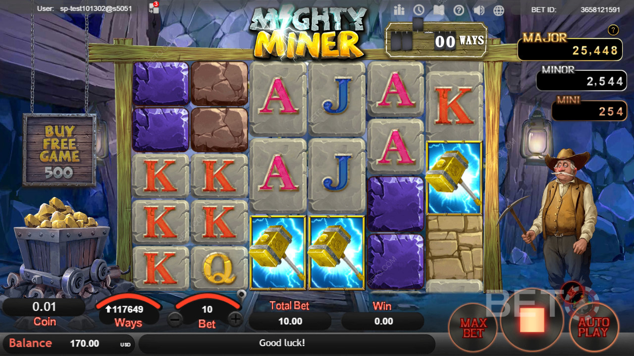 Recensione di Mighty Miner da parte di BETO Slots