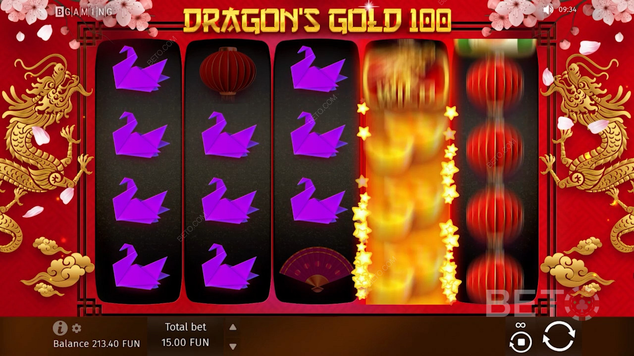 I simboli a tema origami di Dragon
