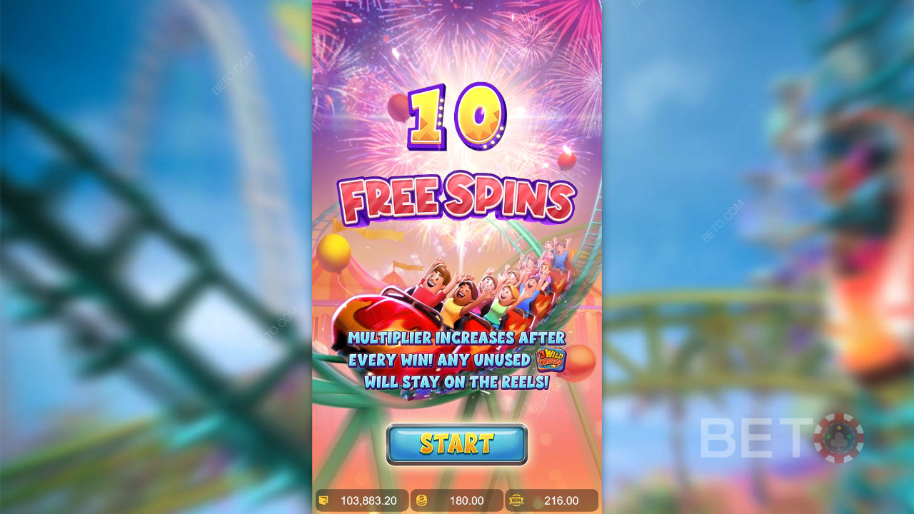 Le funzioni bonus spiegate in Wild Coaster da PG Soft
