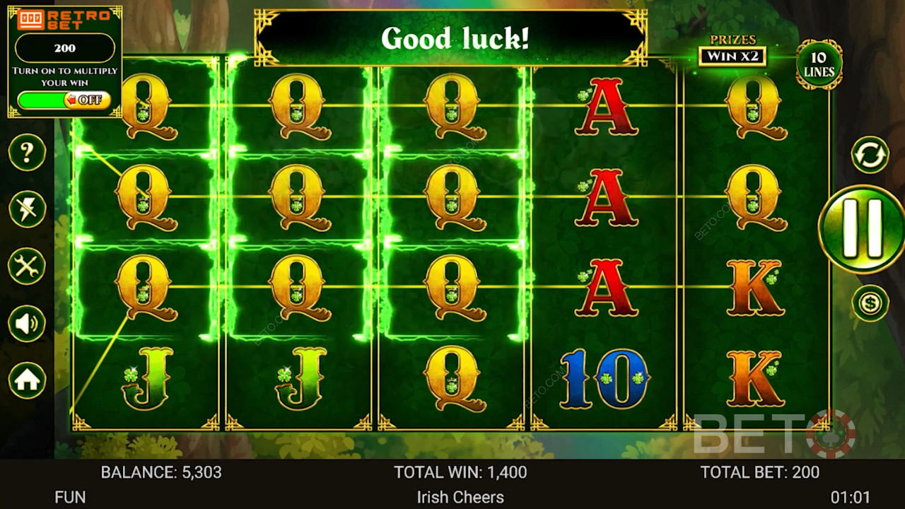 Irish Cheers Gioco Gratuito