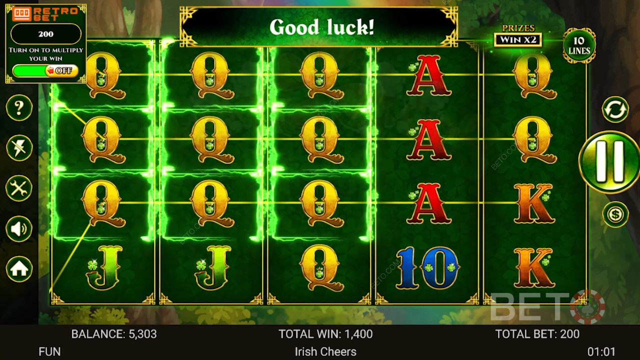 Irish Cheers Recensione di BETO Slots