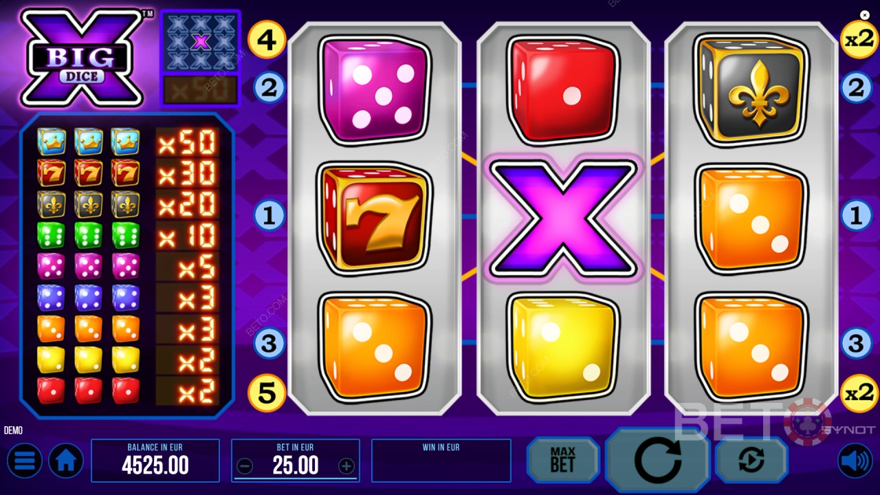 Recensione di Big X Dice da parte di BETO Slots