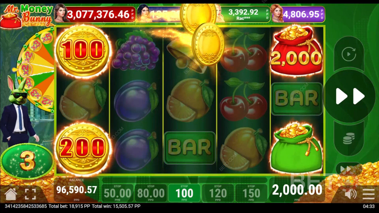 Vinci 3.500x la tua puntata nella Video Slot Money Bunny!