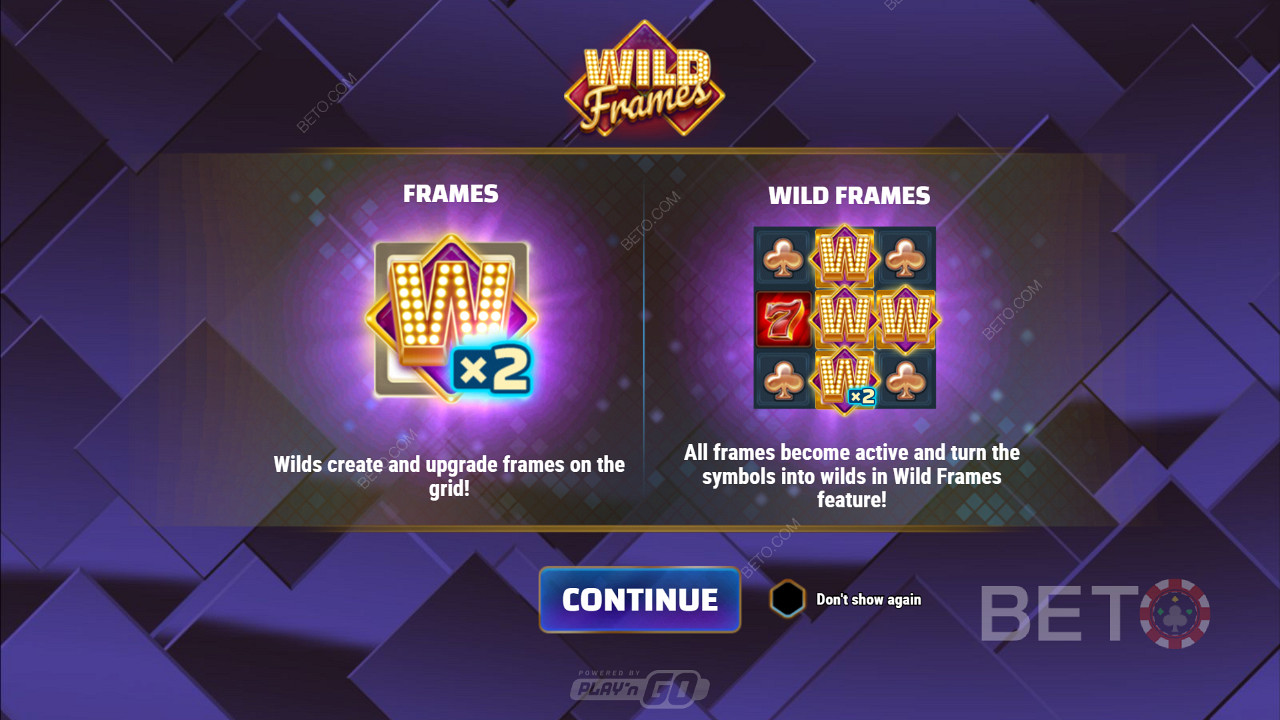 Lancio di Wild Frames e informazioni sulle funzioni bonus