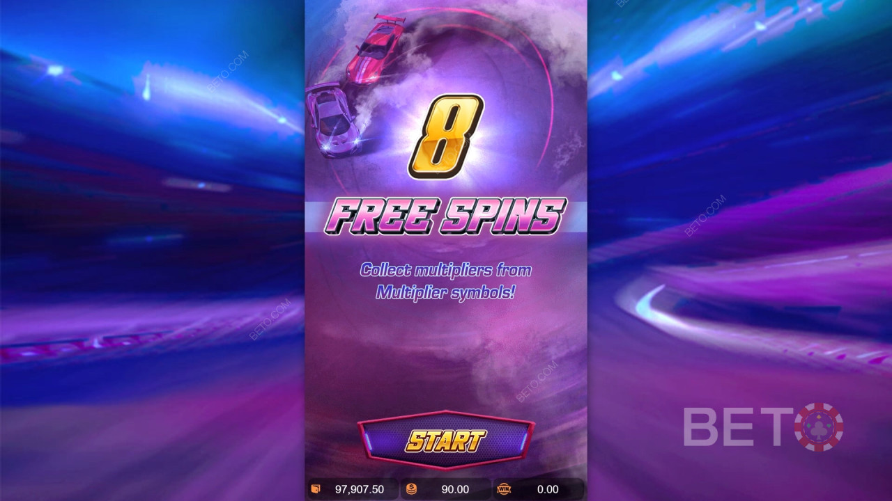 Le caratteristiche dei bonus spiegate in Speed Winner da PG Soft