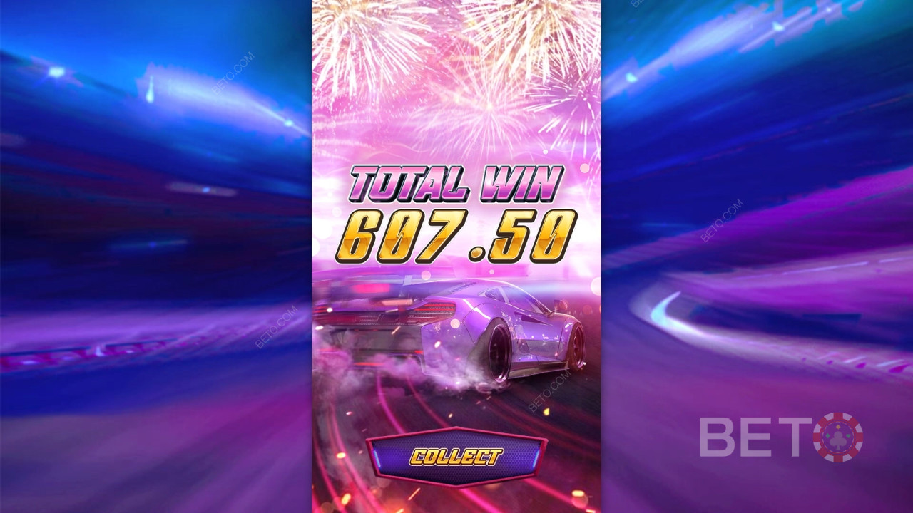 Vinci 8.345x la tua scommessa nella Video Slot Speed Winner!