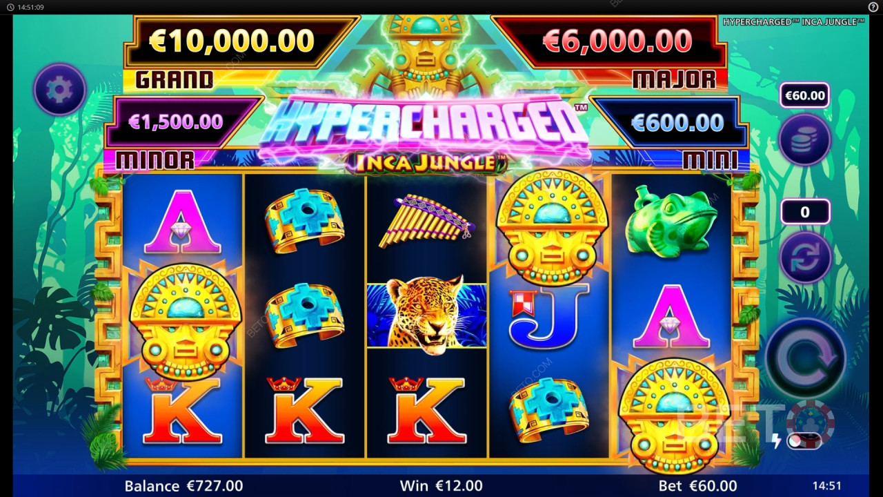 Recensione di Hypercharged Inca Jungle da parte di BETO Slots