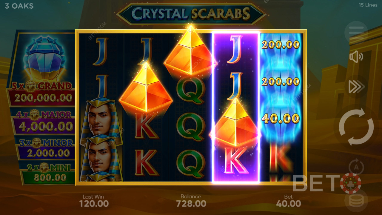 Recensione di Crystal Scarabs da parte di BETO Slots