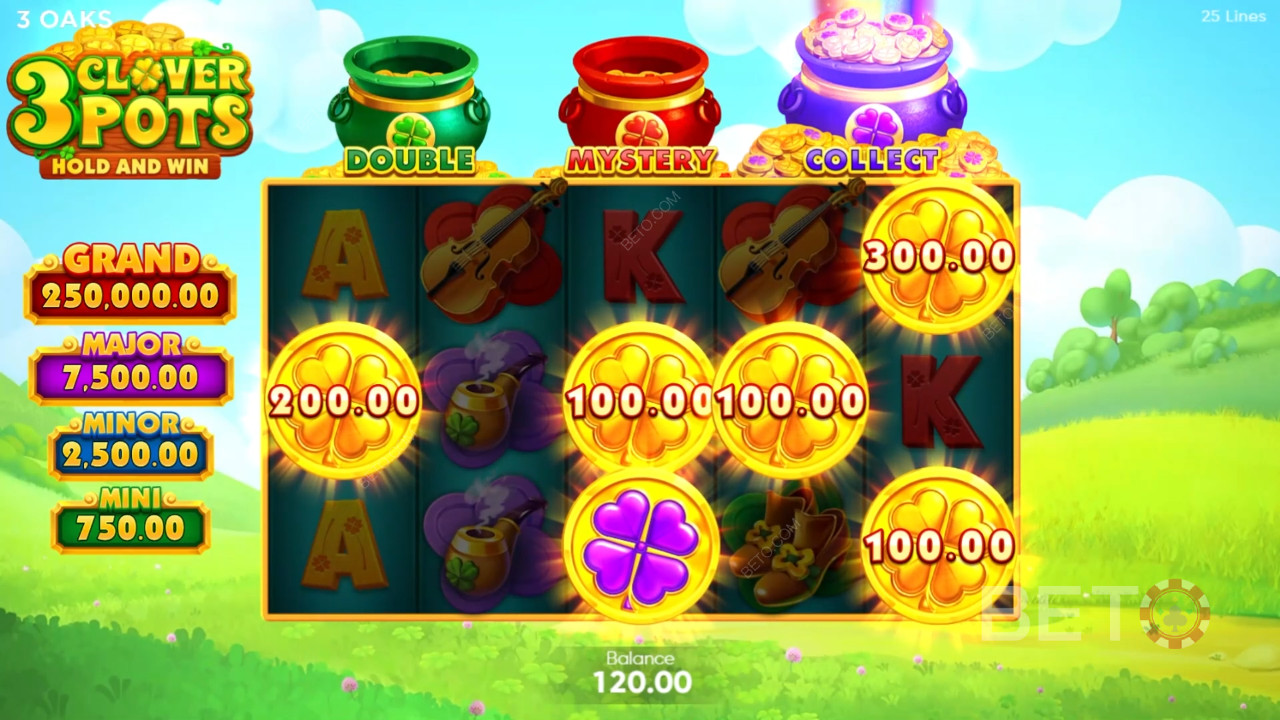 3 Clover Pots Recensione di BETO Slots
