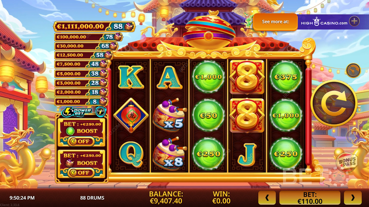 88 Drums Recensione di BETO Slots