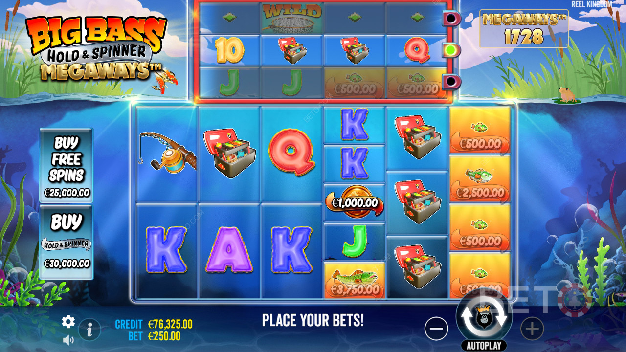 Le funzioni bonus spiegate in Big Bass Hold e Spinner Megaways di Reel Kingdom
