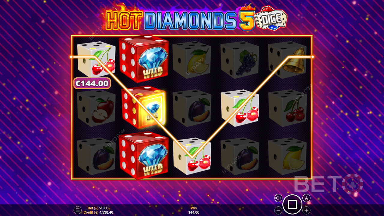 Hot Diamonds 5 Dice Recensione di BETO Slots