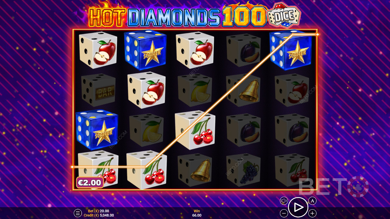 Recensione di Hot Diamonds 100 Dice da parte di BETO Slots