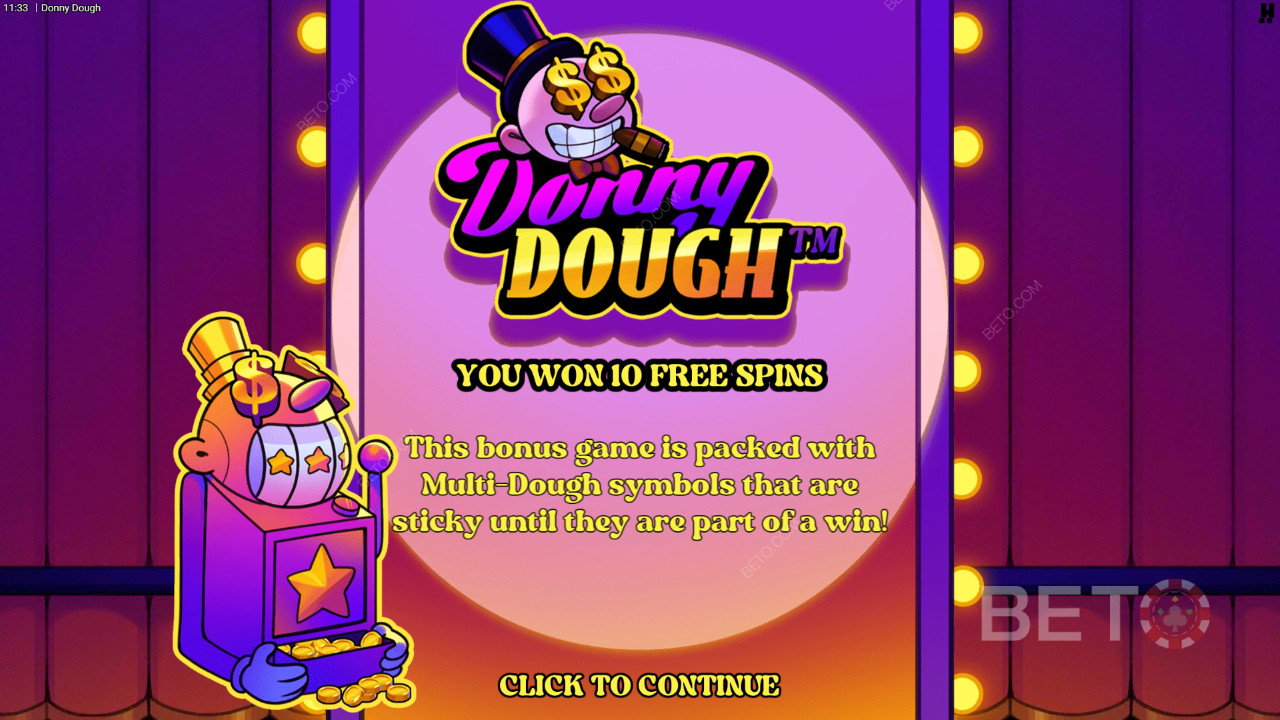 Le funzioni bonus spiegate in Donny Dough di Hacksaw Gaming