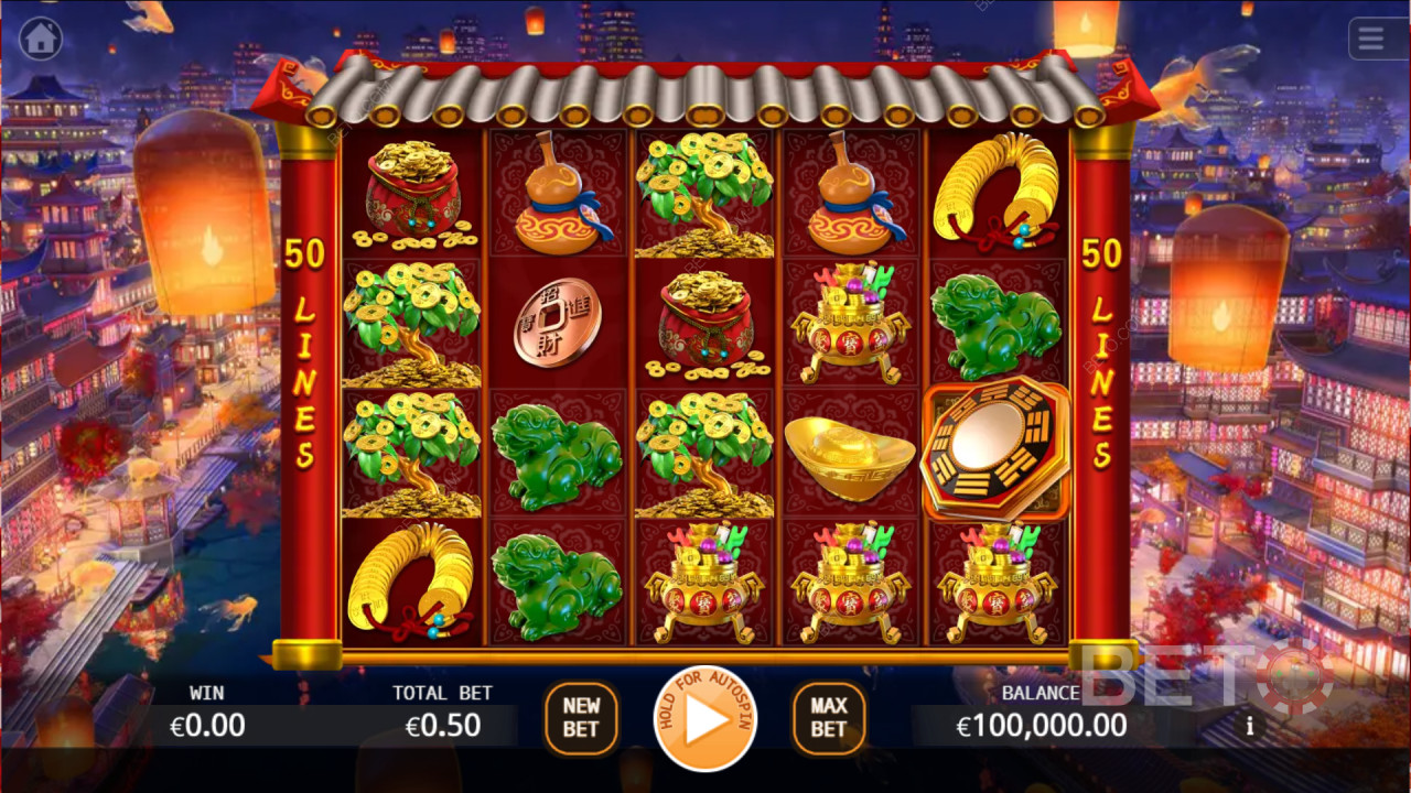 Vinci 419x la tua puntata nella slot machine Lucky God!