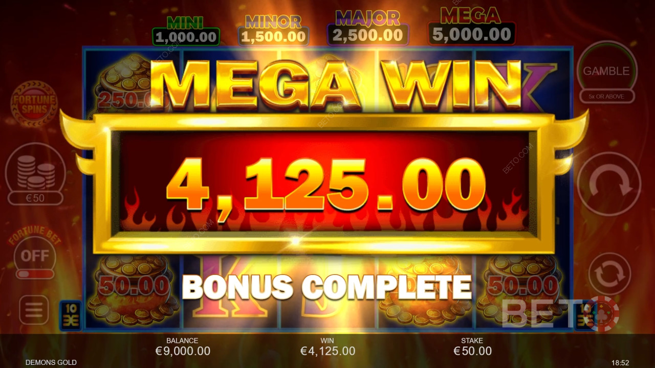 Vinci 3.333x la tua puntata nella slot online Demon